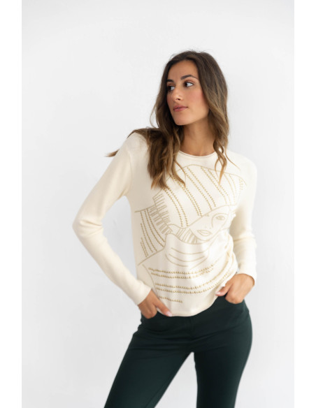 Jersey Crudo Tachas Doradas BMB & Co.