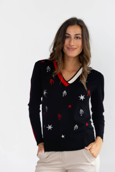 Jersey Pico Con Bordados BMB & Co.