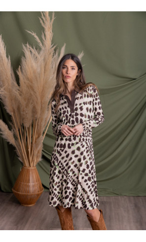 Vestido Camisero Animal Print BMB & Co.