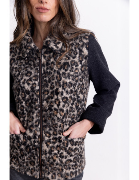 Chaqueta Corta Animal Print BMB & Co.