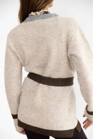Chaqueta Punto Gruesa Tricolor BMB & Co.
