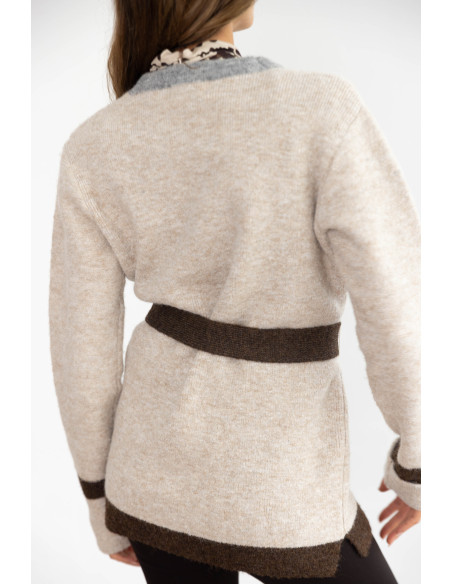 Chaqueta Punto Gruesa Tricolor BMB & Co.