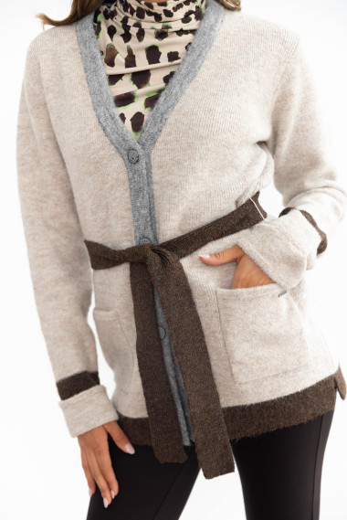 Chaqueta Punto Gruesa Tricolor BMB & Co.