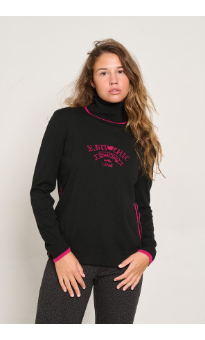 JERSEY CUELLO ALTO NEGRO